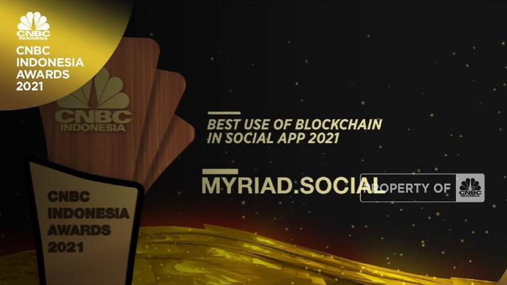 Myriad.Social Raih Best Use of Blockchain In Social App 2021