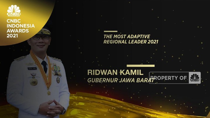 Ridwan Kamil Raih ‘The Most Adaptive Regional Leader 2021’