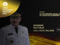 Fokus Ekonomi Kreatif, Sutiaji Raih Outstanding Local Leader