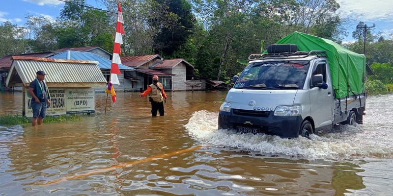 Banjir Sintang (Ist/ Instagram/ditjenpajakri) Banjir Sintang (Ist/ Instagram/ditjenpajakri)
