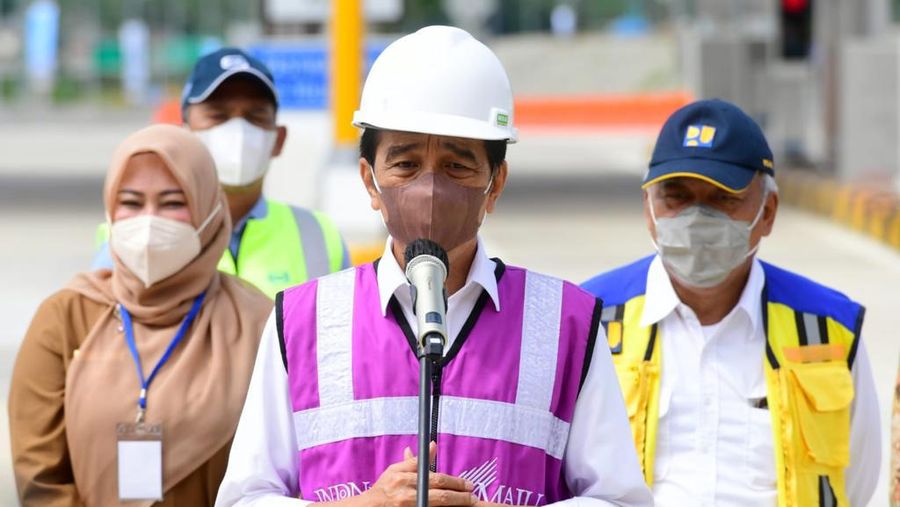 Jokowi Peresmian Jalan Tol Serang - Panimbang Seksi 1- Ruas Serang - Rangkasbitung, 16 Nov 2021