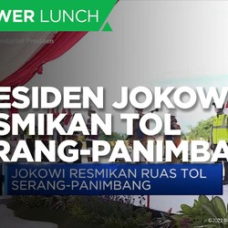 Presiden Jokowi Resmikan Tol Serang-Panimbang Seksi 1