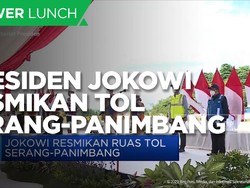 Presiden Jokowi Resmikan Tol Serang-Panimbang Seksi 1