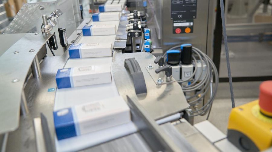Paxlovid, a Pfizer's coronavirus disease (COVID-19) pill, is seen manufactured in Freiburg, Germany, in this undated handout photo obtained by Reuters on November 16, 2021. (Pfizer/Handout via REUTERS)