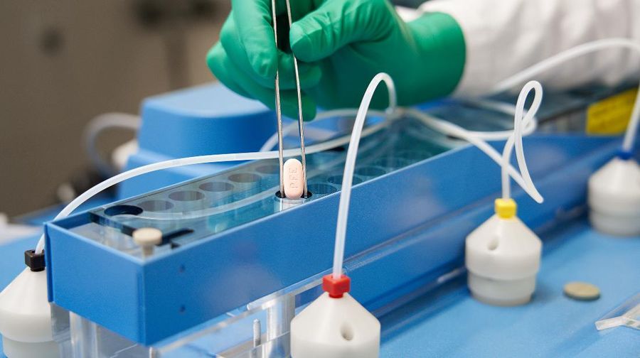 Paxlovid, a Pfizer's coronavirus disease (COVID-19) pill, is seen manufactured in Freiburg, Germany, in this undated handout photo obtained by Reuters on November 16, 2021. (Pfizer/Handout via REUTERS)
