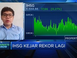 Kejar Rekor Lagi, IHSG Lanjutkan Penguatan