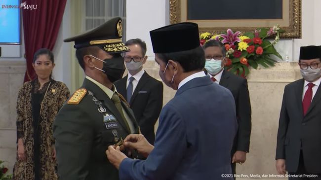 Jokowi Lantik Andika Sebagai Panglima Tni Dudung Jadi Ksad 