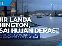Banjir Landa Washington, AS Usai Hujan Deras Berhari-Hari