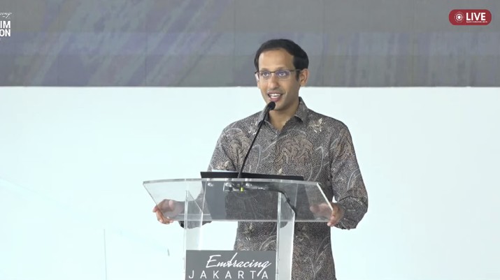 Menteri Pendidikan dan Kebudayaan Nadiem Makarim (Tangkapan Layar) Menteri Pendidikan dan Kebudayaan Nadiem Makarim (Tangkapan Layar)