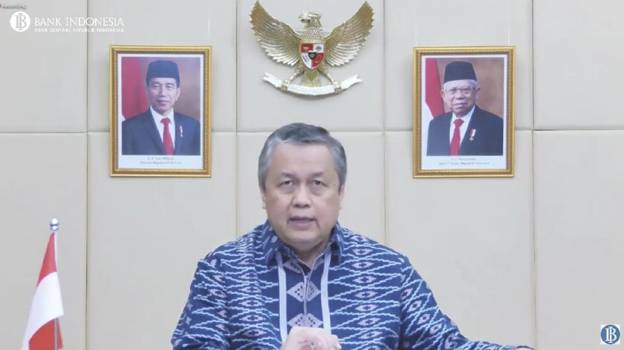 Pengumuman Hasil Rapat Dewan Gubernur Bulanan, Bulan November 2021. (Tangkapan Layar Youtube)