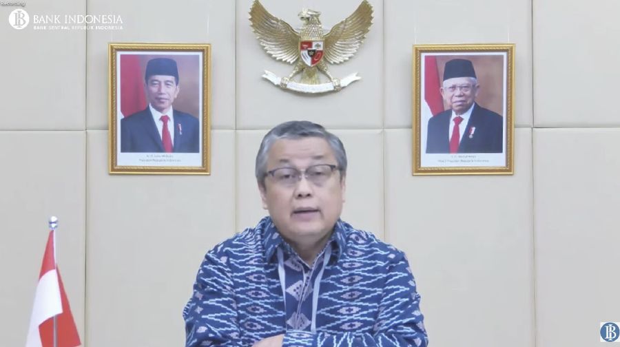 Pengumuman Hasil Rapat Dewan Gubernur Bulanan, Bulan November 2021. (Tangkapan Layar Youtube)