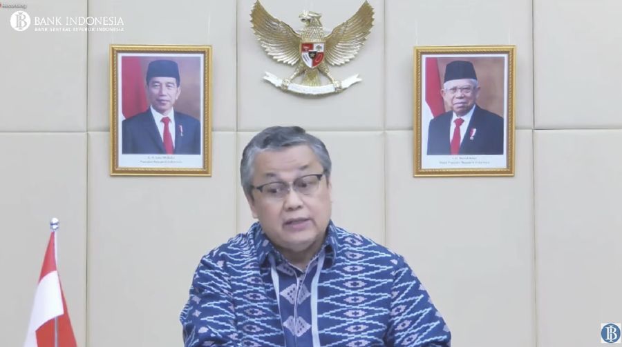 Pengumuman Hasil Rapat Dewan Gubernur Bulanan, Bulan November 2021. (Tangkapan Layar Youtube)