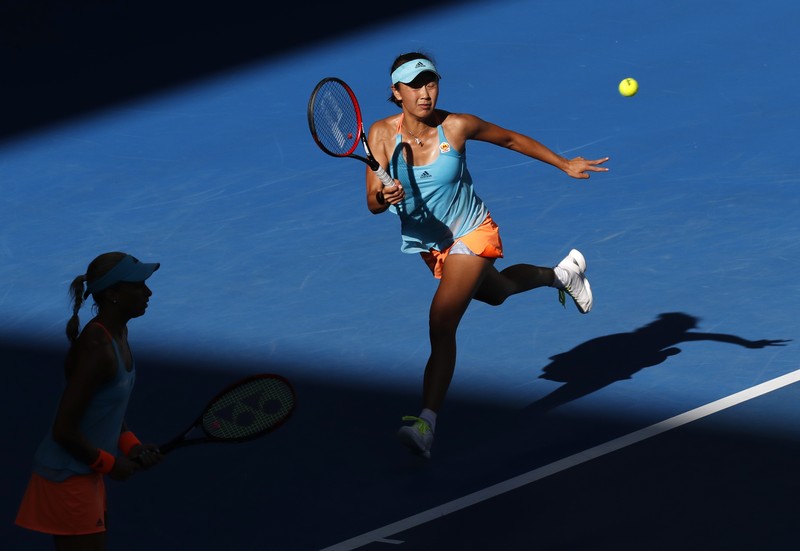 Petenis dari China Peng Shuai (Tangkapan Layar via Twitter @serenawilliams)