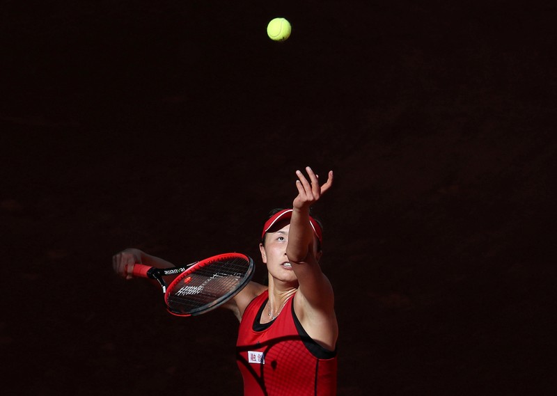 Petenis dari China Peng Shuai (Tangkapan Layar via Twitter @serenawilliams)