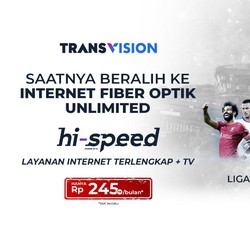 Nikmati Internet Unlimited Super Cepat Transvision Hi-Speed!