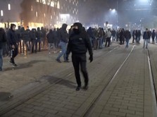 Duh! Demo Tolak Lockdown di Belanda Rusuh, 2 Orang Terluka