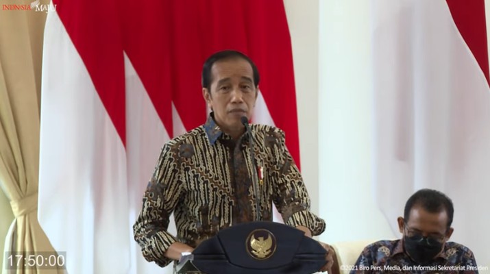 Pengarahan Presiden Jokowi kepada Komisaris dan Direksi Pertamina dan PLN Pengarahan Presiden Jokowi kepada Komisaris dan Direksi Pertamina dan PLN, 16 November 2021. (Tangkapan Layar via Youtube Sekretariat Presiden)