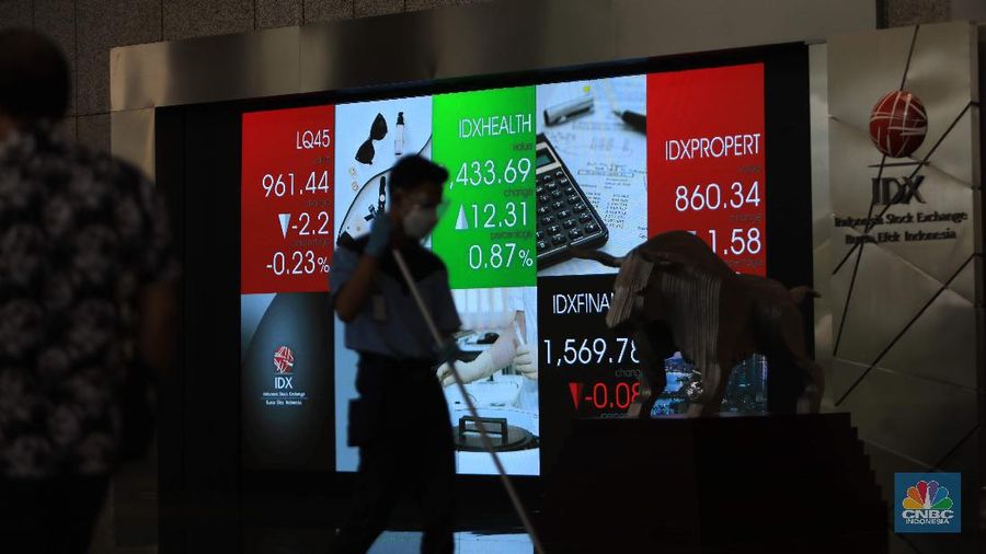 Ilustrasi Bursa Efek Indonesia/ IHSG, Senin (22/11/2021) (CNBC Indonesia/Muhammad sabki)