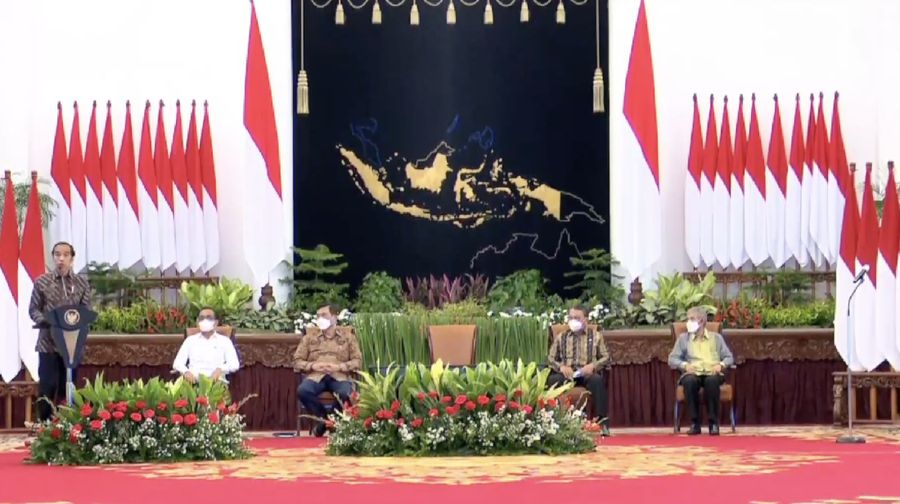 Presiden Joko Widodo dalam acara Indo EBTKE ConEx 2021