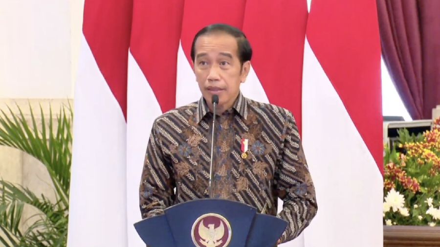 Presiden Joko Widodo dalam acara Indo EBTKE ConEx 2021 (Tangkapan Layar via Youtube meti ires)