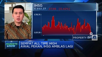 Sempat All Time High, IHSG  Sesi I Ditutup Memerah