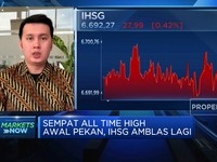 Sempat All Time High, IHSG  Sesi I Ditutup Memerah