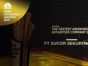 Sucor Sekuritas Raih 'The Fastest Growing Securities Company'