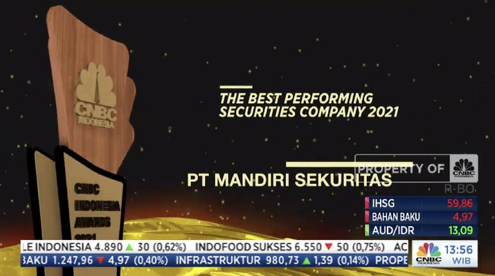 The Best Performing Securities Company 2021, PT Mandiri Sekuritas, Direktur Operasional dan keuangan Heru Handayanto The Best Performing Securities Company 2021, PT Mandiri Sekuritas, Direktur Operasional dan keuangan Heru Handayanto
