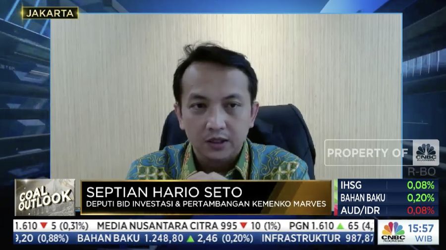 Deputi Bidang Koordinasi Investasi dan Pertambangan Kementerian Koordinator Bidang Kemaritiman dan Investasi Septian Hario Seto