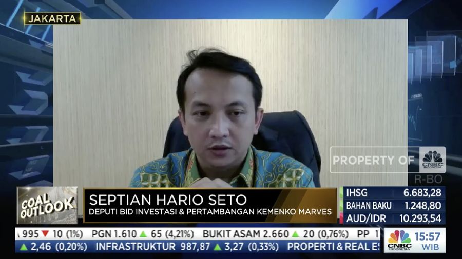 Deputi Bidang Koordinasi Investasi dan Pertambangan Kementerian Koordinator Bidang Kemaritiman dan Investasi Septian Hario Seto