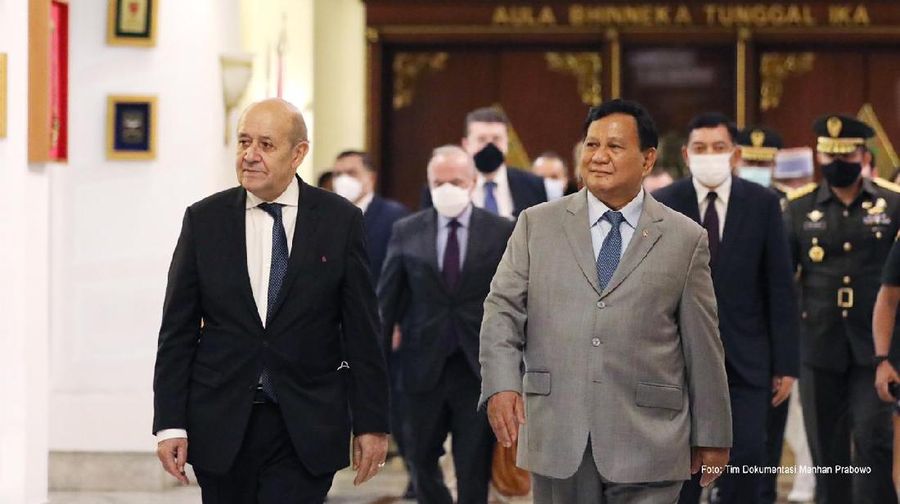 Pertemuan Prabowo & Le Drian