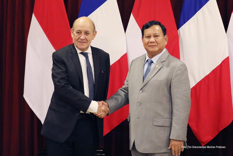 Pertemuan Prabowo & Le Drian
