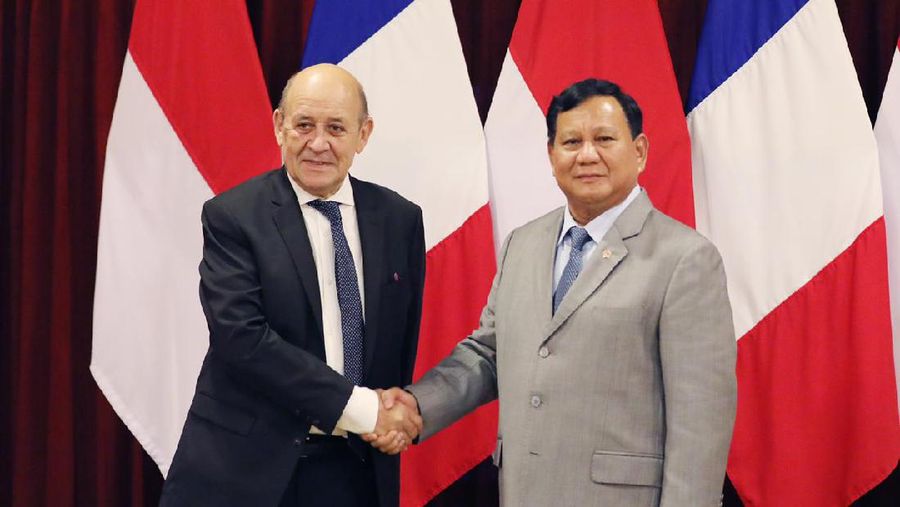 Pertemuan Prabowo & Le Drian
