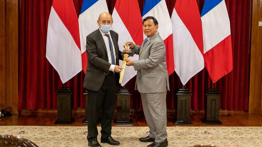 Pertemuan Prabowo & Le Drian