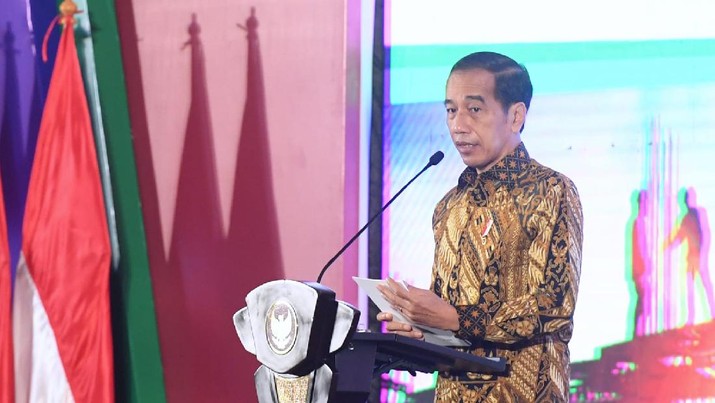 Presiden Joko Widodo dalam Rapat Koordinasi Nasional dan Anugerah Layanan Investasi 2021. Presiden Joko Widodo dalam Rapat Koordinasi Nasional dan Anugerah Layanan Investasi 2021. (Biro Pers Sekretariat Presiden/ Lukas)