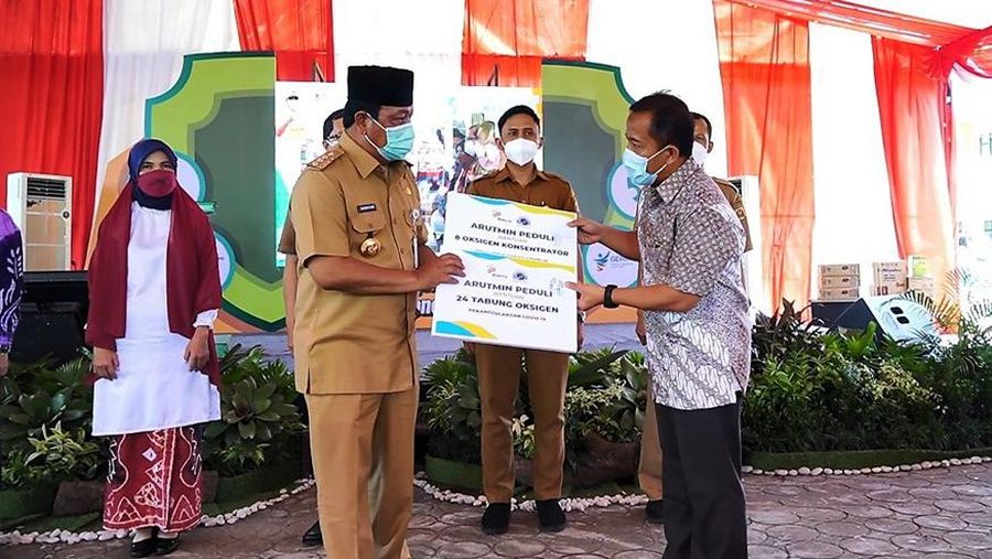Arutmin Beri Bantuan Oksigen