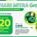Grab Gandeng OVO Bagikan Rp 20 M Buat Pengemudi & Merchant