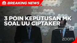 Menko Airlangga Jelaskan 3 Poin Keputusan MK Soal UU Ciptaker