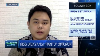 Dibayangi 'Hantu' Omicron, IHSG Melemah di Awal Pekan