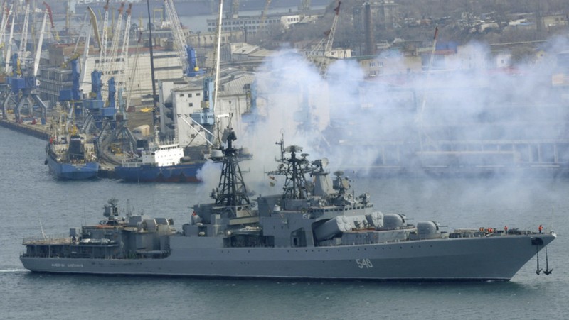 Kapal perang Admiral Panteleyev File AP/Dita Alangkara