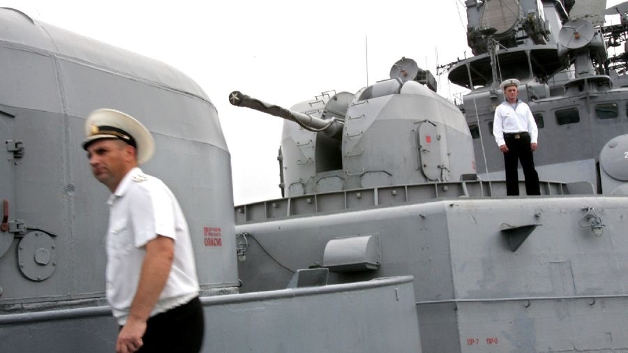 Kapal perang Admiral Panteleyev File AP/Dita Alangkara