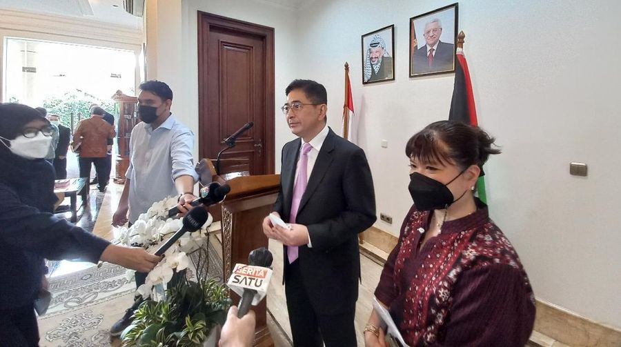 Kedutaan Besar Negara Palestina di Jakarta (Tangkapan layar Khoirul Anam)