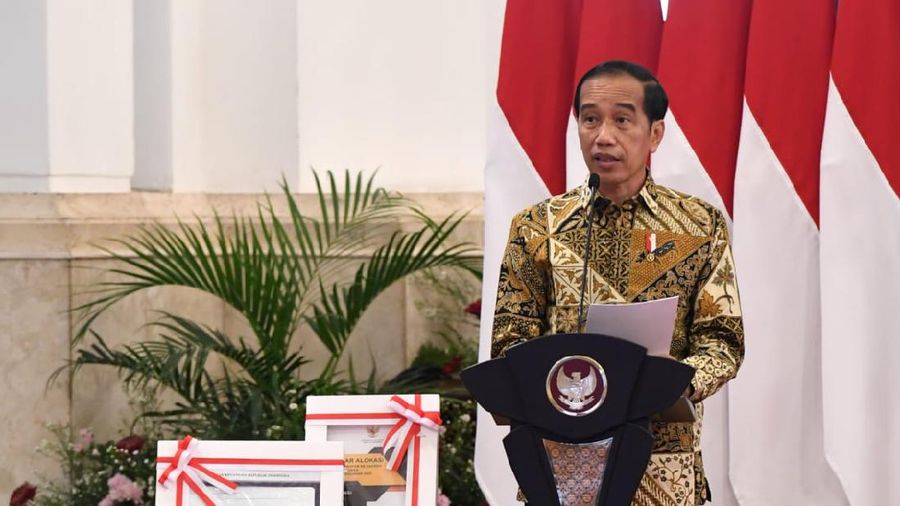 Presiden Joko Widodo (Jokowi) menyatakan dalam menghadapi ketidakpastian di tahun 2022, pemerintah harus merancang Anggaran Pendapatan Belanja Negara (APBN) yang responsif dan antisipatif, serta fleksibel. (Dok: Biro Pers Sekretariat Presiden)