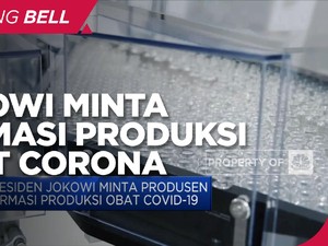 Presiden Jokowi Minta Produsen Farmasi Produksi Obat Covid-19