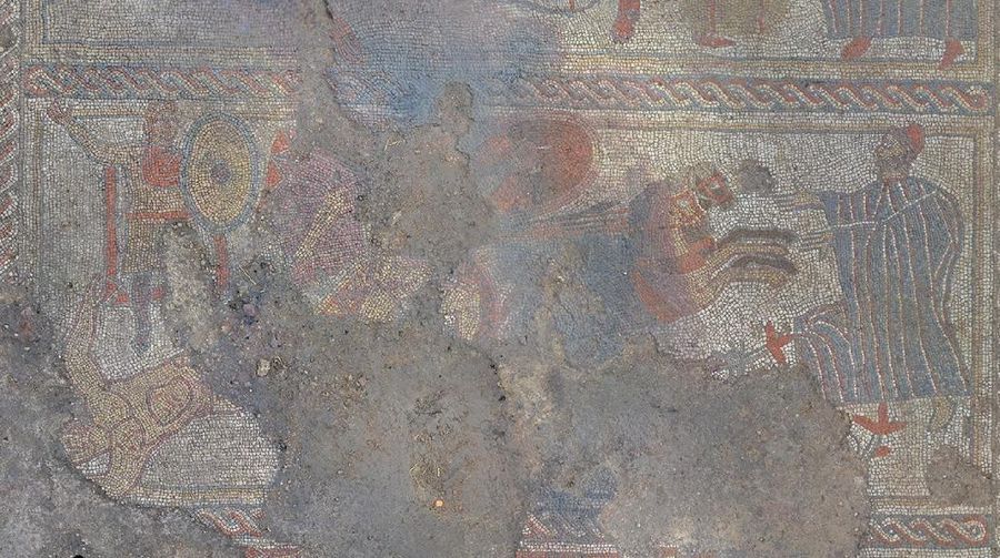 Vila Romawi Ditemukan di Lahan Pertanian Inggris. (University of Leicester Archaeological Services via AP)