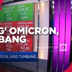 Market Fokus: 'Diserang' Omicron, IHSG Tumbang