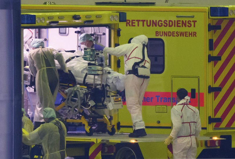 Lonjakan kasus Covid-19 di Jerman. (AP/Frank Molter) Lonjakan kasus Covid-19 di Jerman. (AP/Frank Molter)