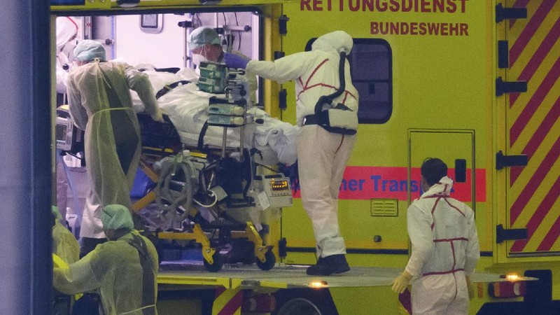 Lonjakan kasus Covid-19 di Jerman. (AP/Frank Molter)
