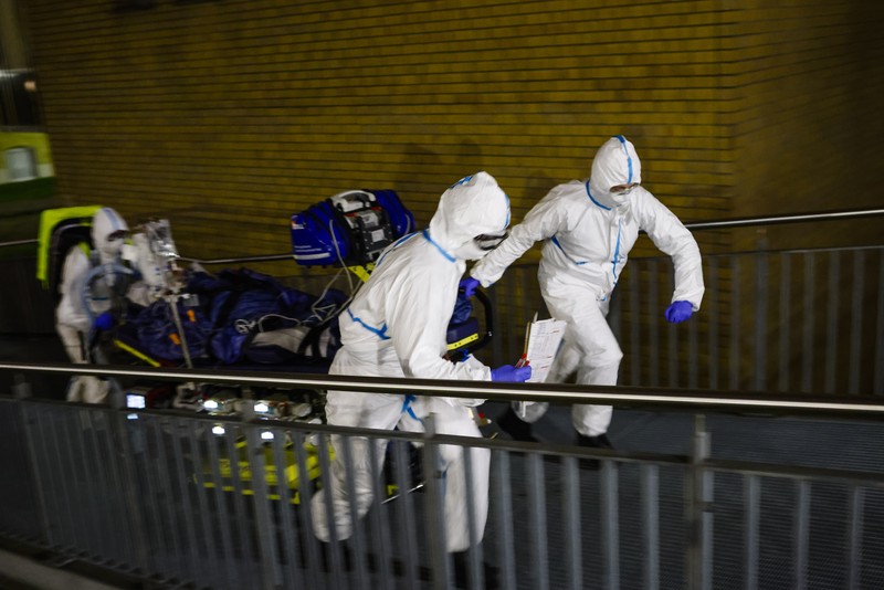 Lonjakan kasus Covid-19 di Jerman. (AP/Frank Molter) Lonjakan kasus Covid-19 di Jerman. (AP/Frank Molter)