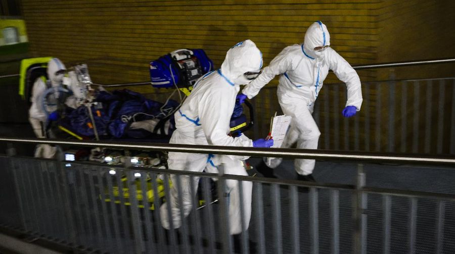 Lonjakan kasus Covid-19 di Jerman. (AP/Frank Molter)
